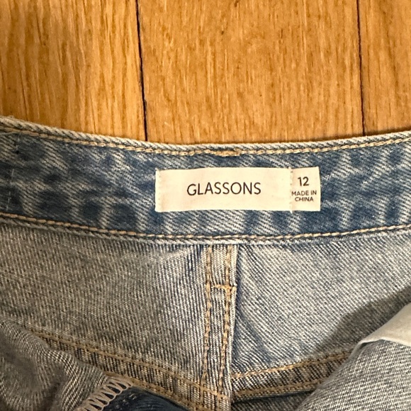 Glassons Light Blue Frayed Jean Shorts - Picture 2 of 5